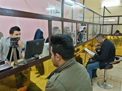 Data entry station staff